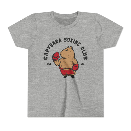 Youth Capybara Red Boxing Club Tee
