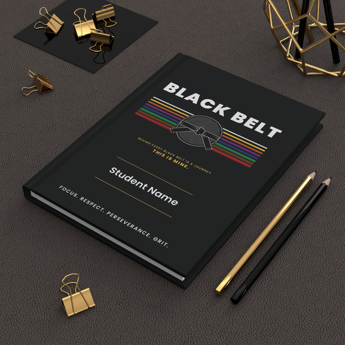 Black Belt Journey Hardcover Journal Matte