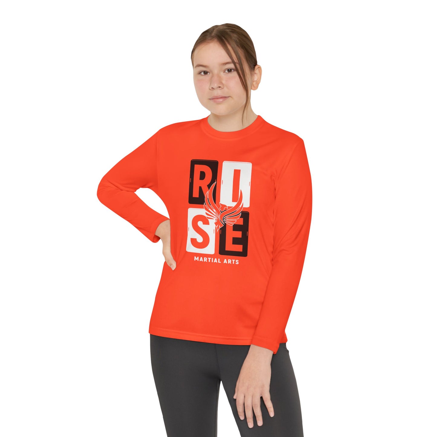 Youth Long Sleeve RISE Block Tee