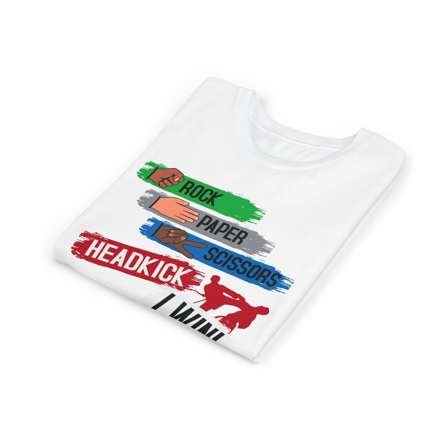 Youth Rock-Paper-Scissors-Headkick Tee