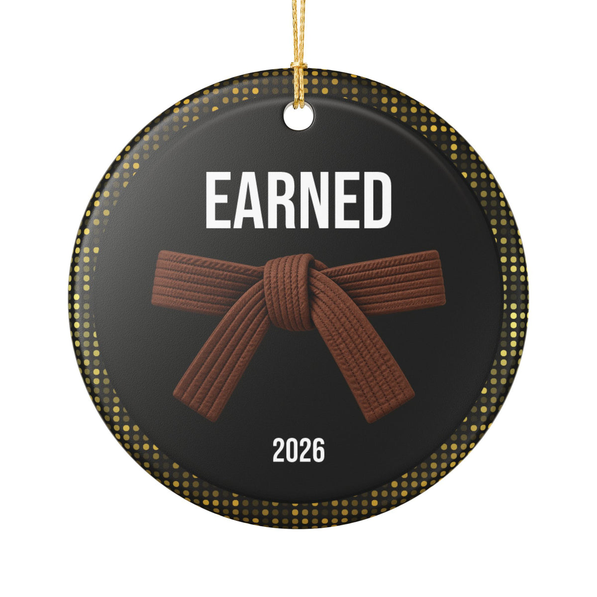 Onyx Personalized Rank Keepsake: Brown Belt
