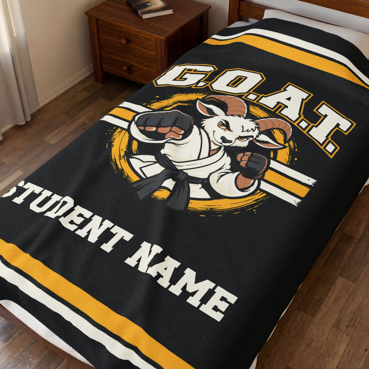 GOAT Gold Plush Blanket