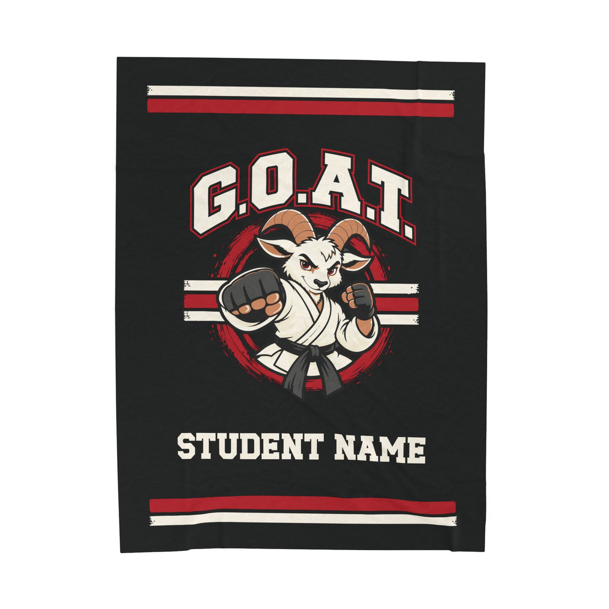 GOAT Red Plush Blanket