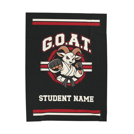GOAT Red Plush Blanket