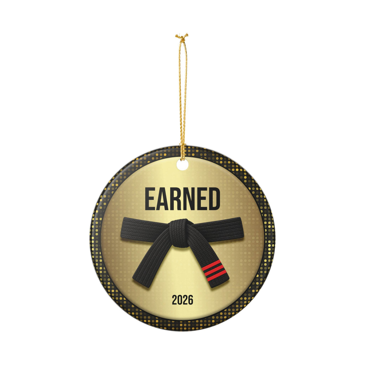 Personalized Rank Keepsake: Black Belt 3rd Red