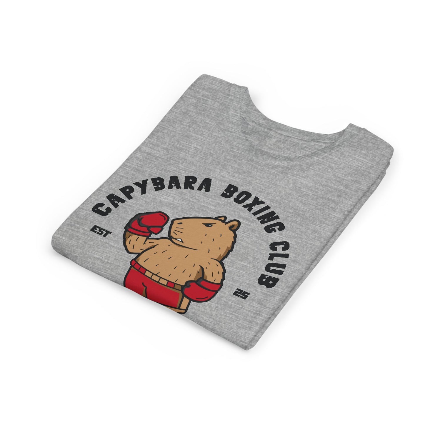 Youth Capybara Red Boxing Club Tee