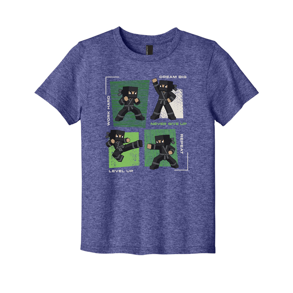 Youth Never Give Up Green Tee