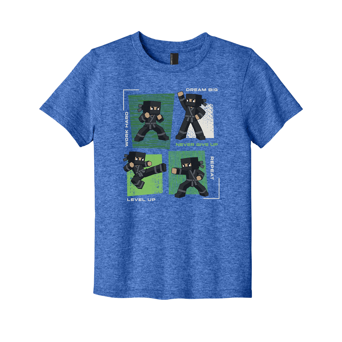 Youth Never Give Up Green Tee
