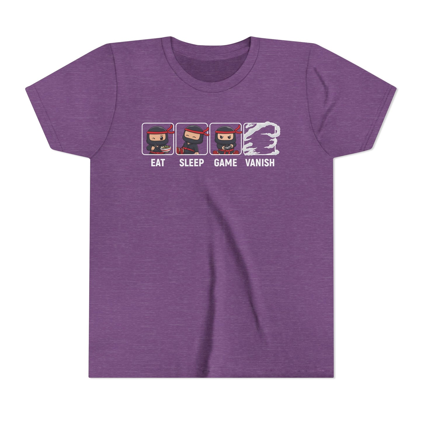 Gaming Youth Tee - Eat Sleep Game Vanish, Fun Kids Shirt, Perfect for Gamers, Birthday Gift, Casual Wear, Summer Top