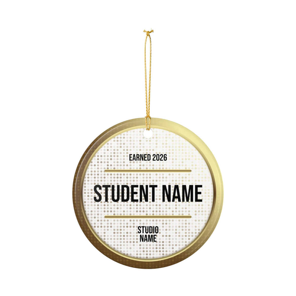 Pearl Personalized Rank Keepsake: Brown Belt