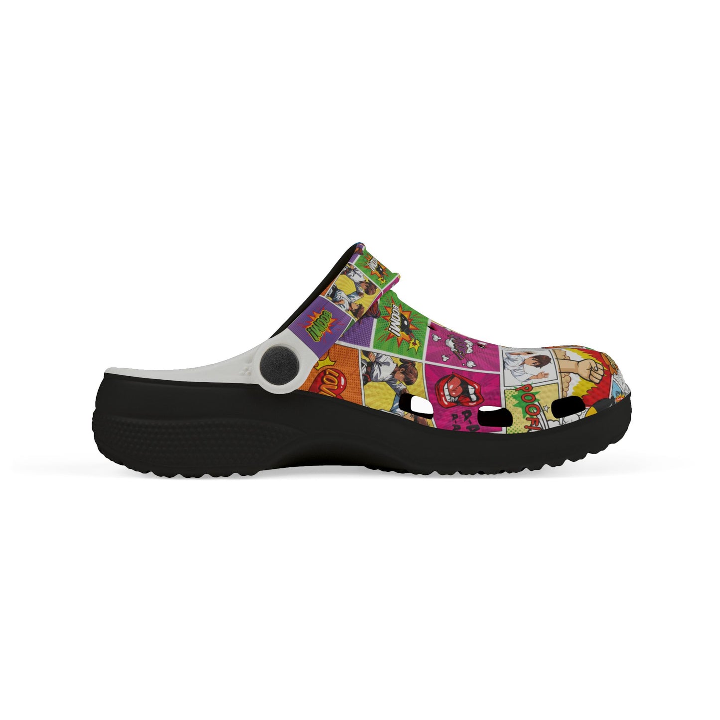 Kid's Colorful Comic Clogs, Fun EVA Slippers
