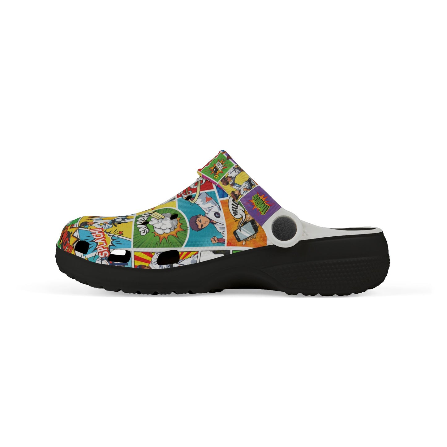 Kid's Colorful Comic Clogs, Fun EVA Slippers