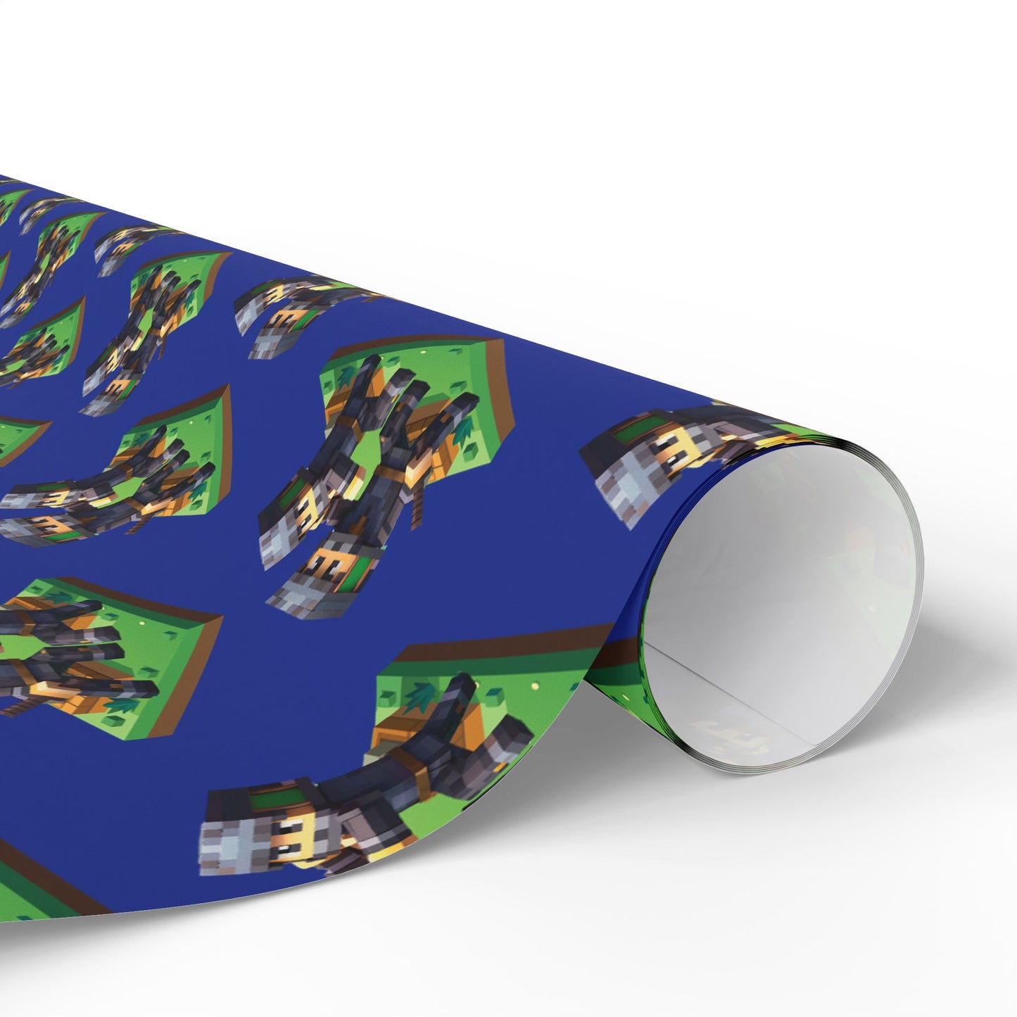 Block Belt Warriors Royal Blue Wrapping Paper