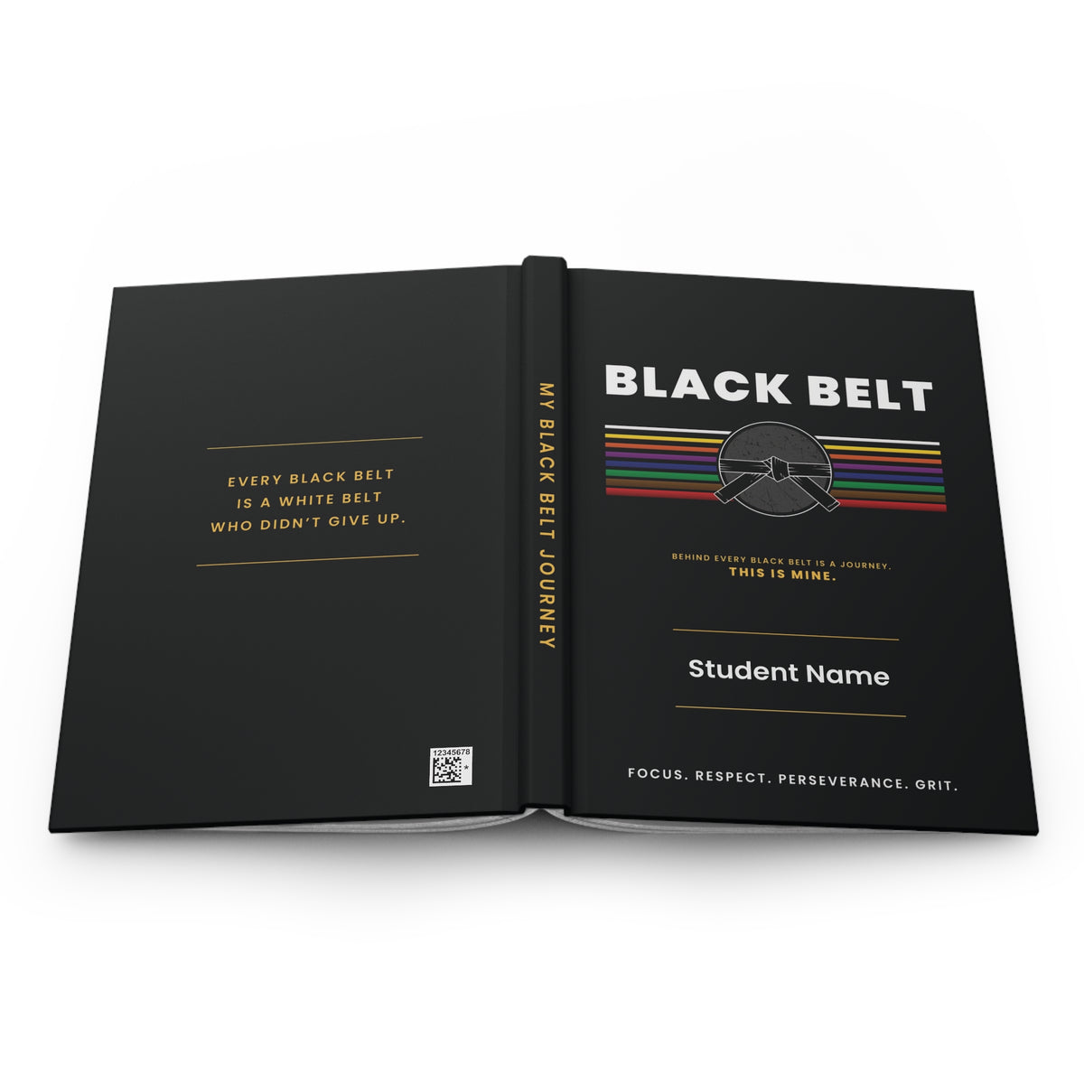 Black Belt Journey Hardcover Journal Matte