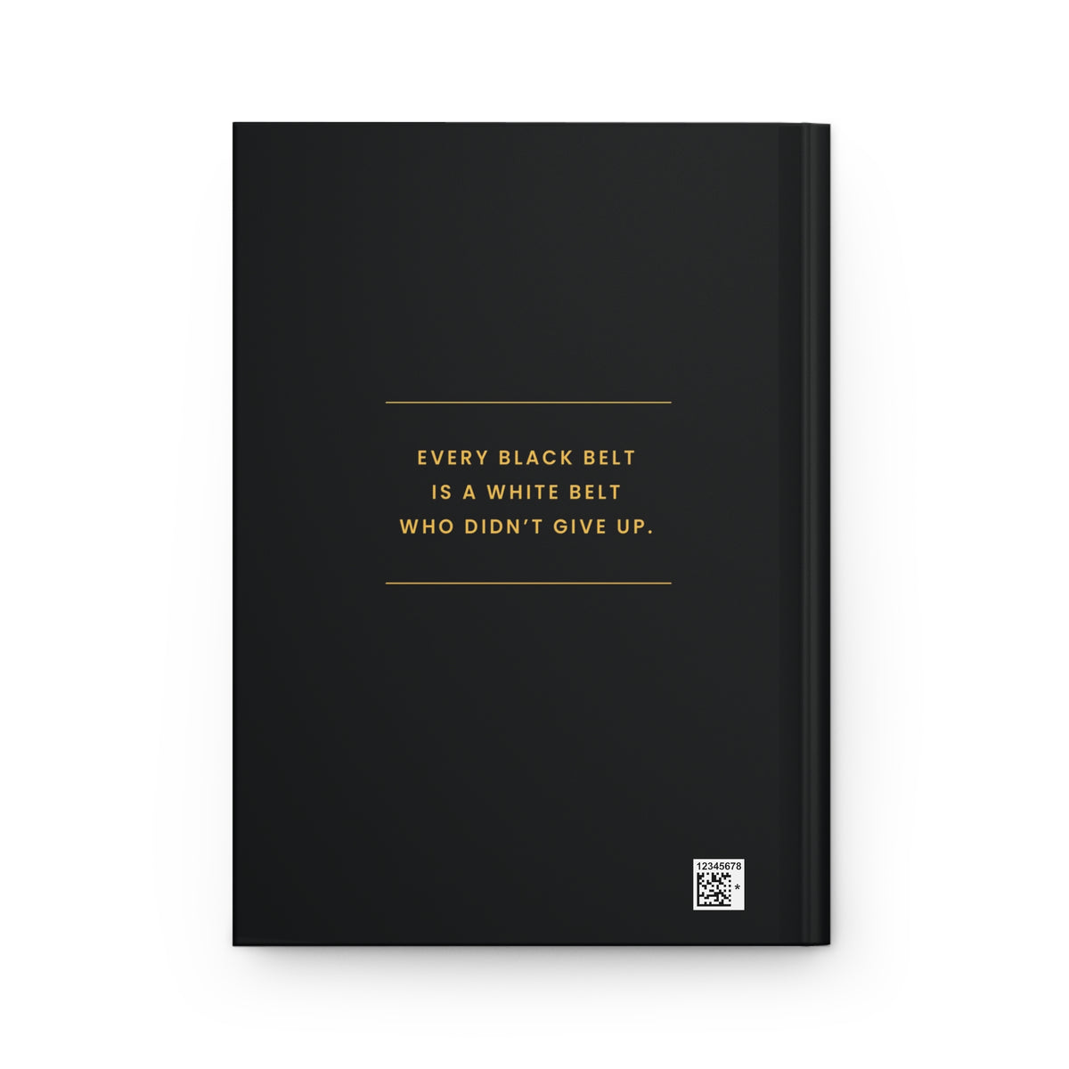 Black Belt Journey Hardcover Journal Matte