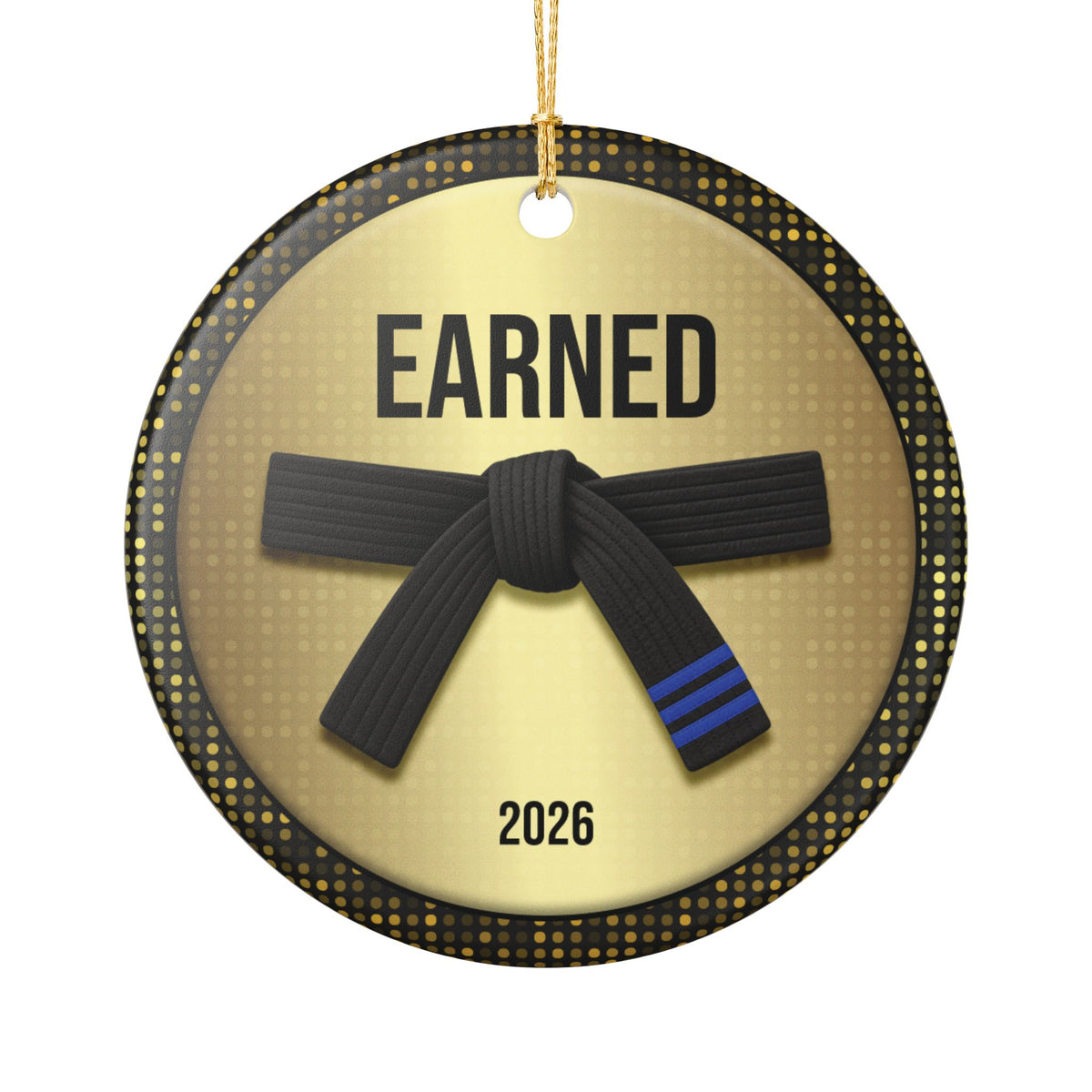 Personalized Rank Keepsake: Black Belt 3rd Blue