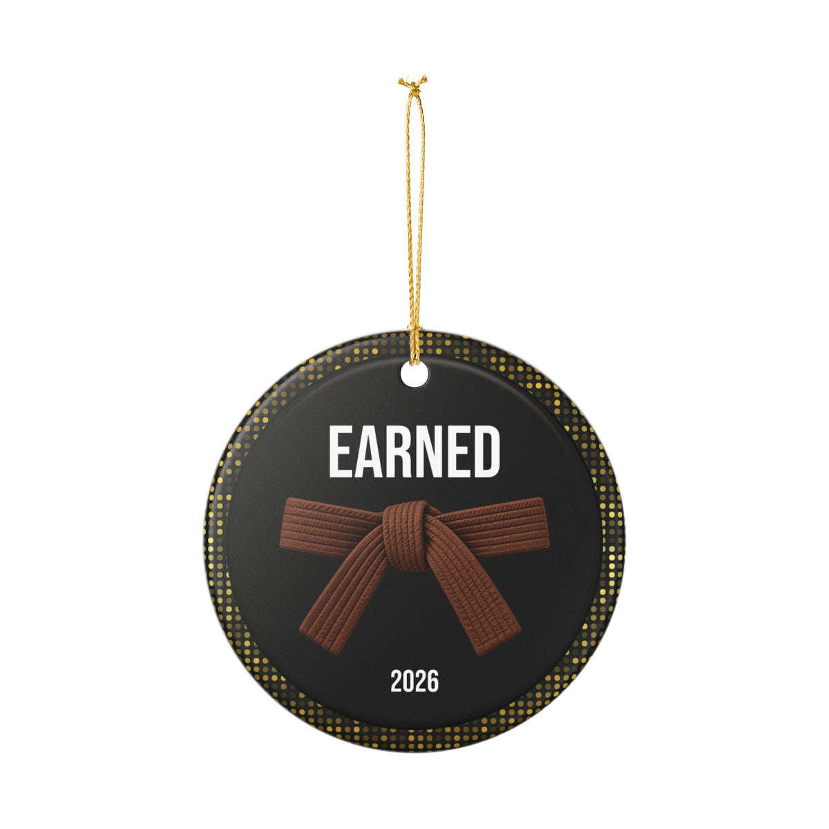 Onyx Personalized Rank Keepsake: Brown Belt