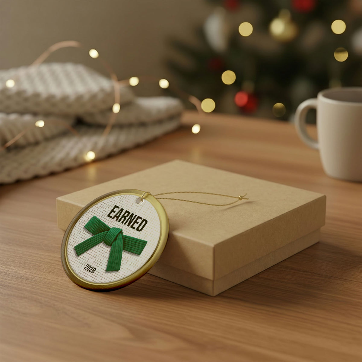 Pearl Personalized Rank Keepsake: Green Belt