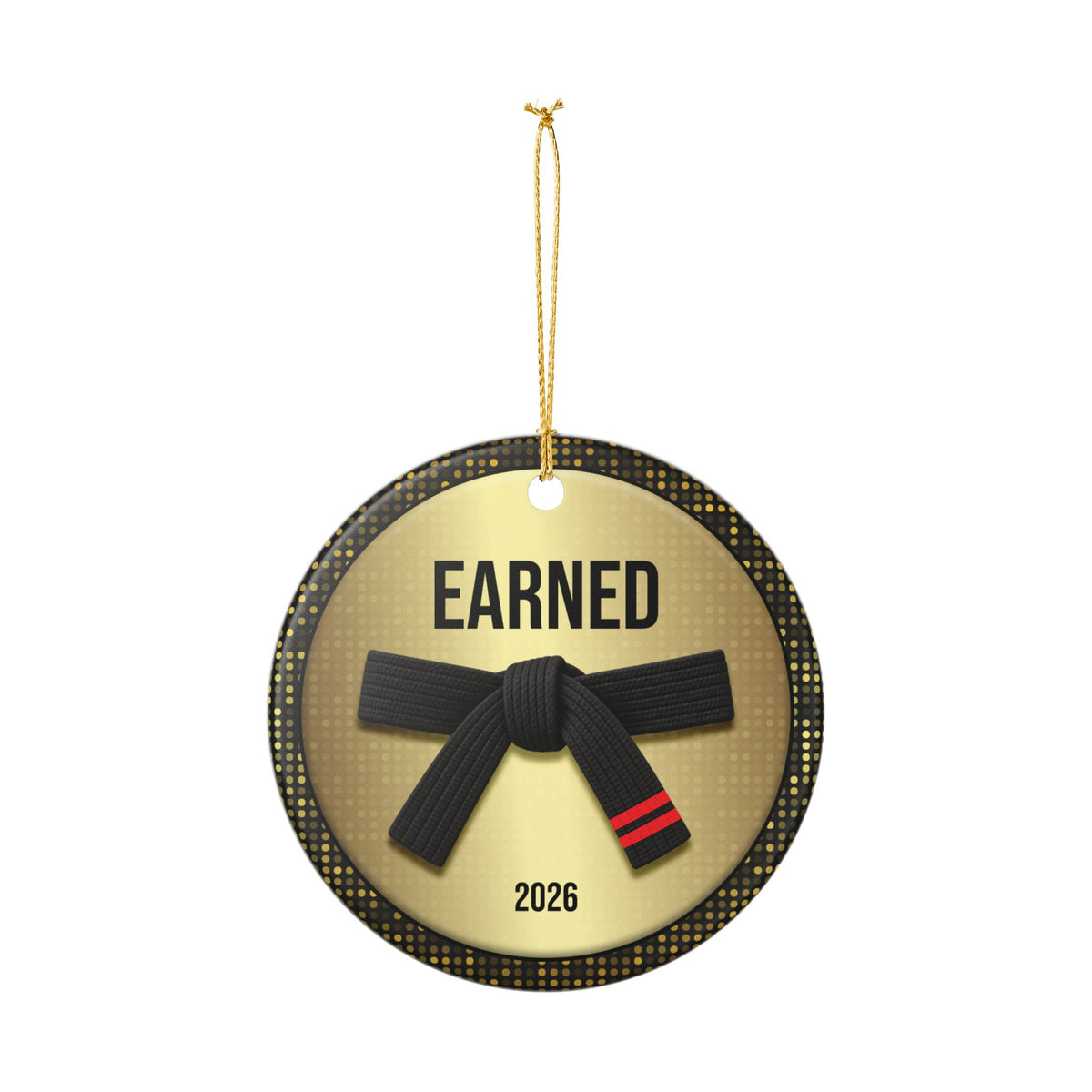 Personalized Rank Keepsake: Black Belt 2nd Red