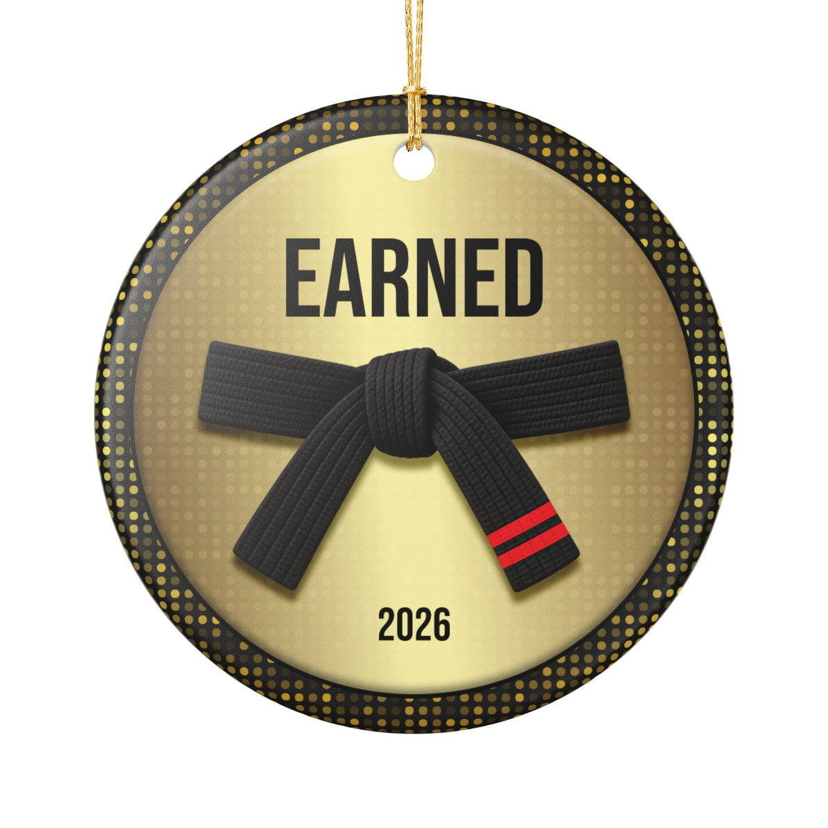 Personalized Rank Keepsake: Black Belt 2nd Red