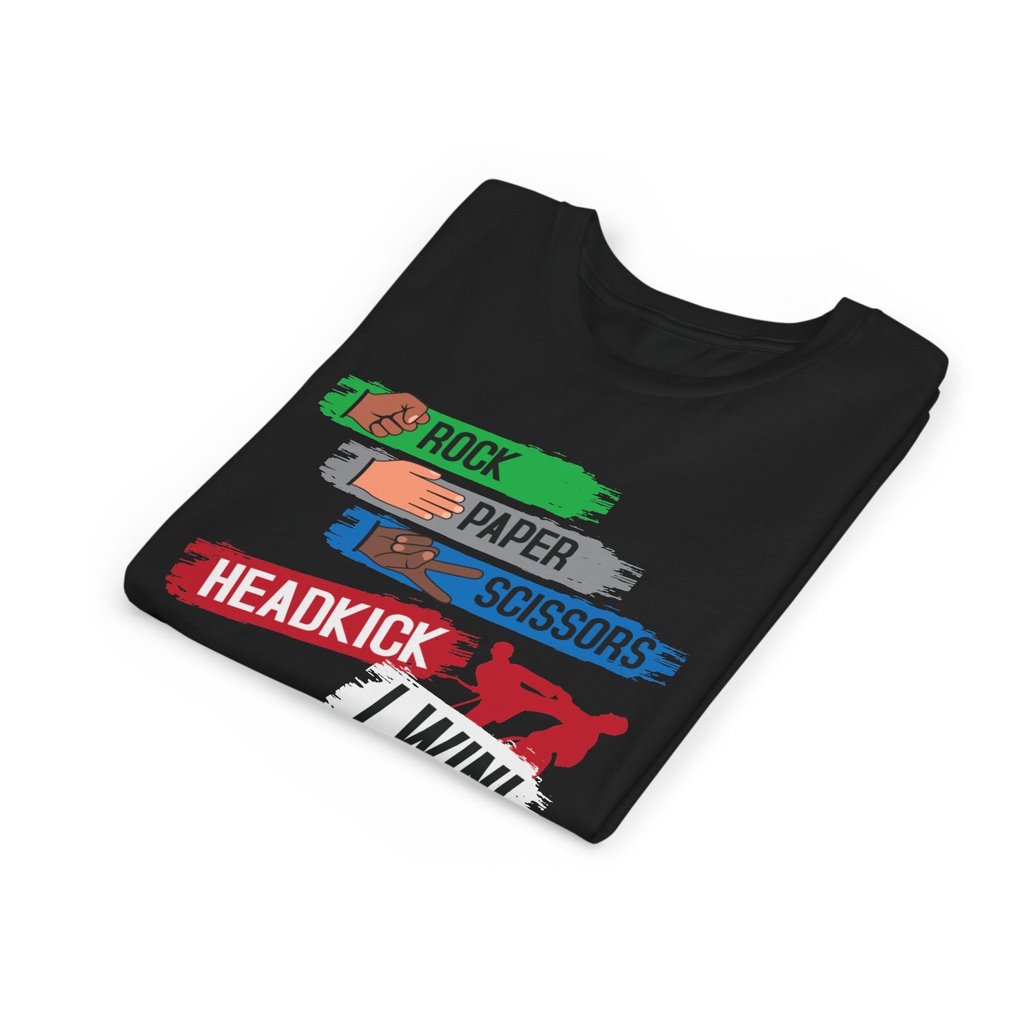 Youth Rock-Paper-Scissors-Headkick Tee