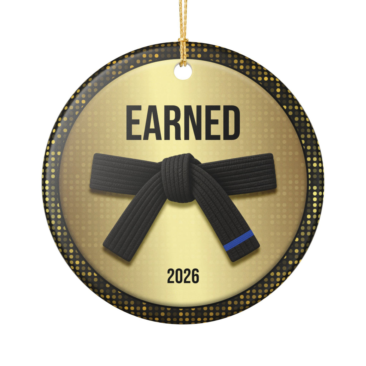 Personalized Rank Keepsake: Black Belt 1st Blue