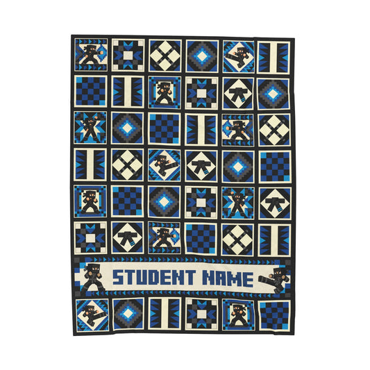 Dojo Patchwork Blue Blanket