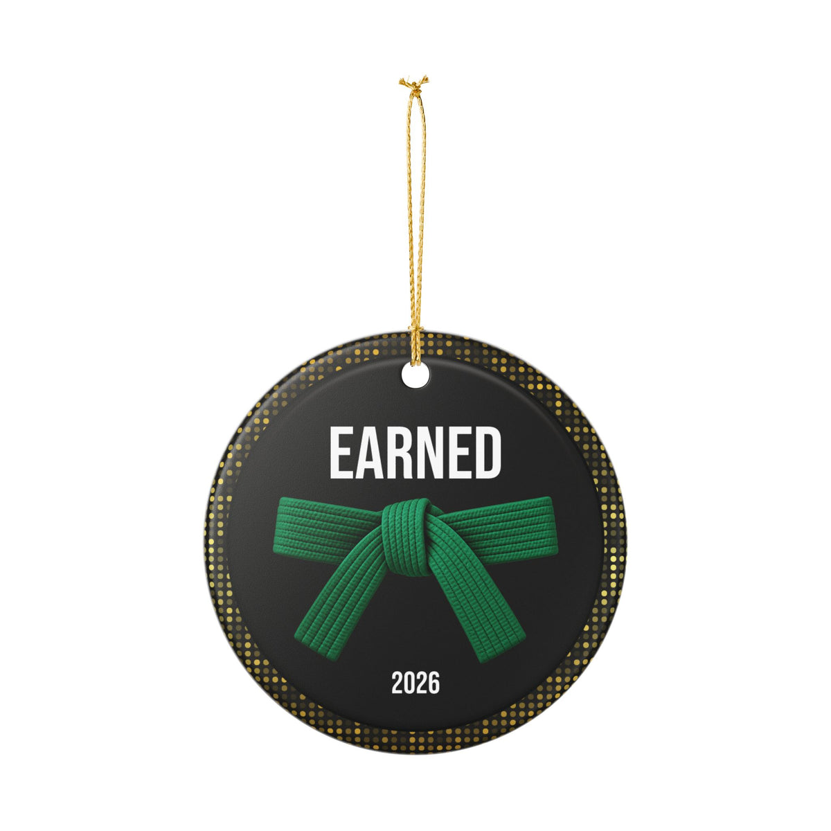 Onyx Personalized Rank Keepsake: Green Belt