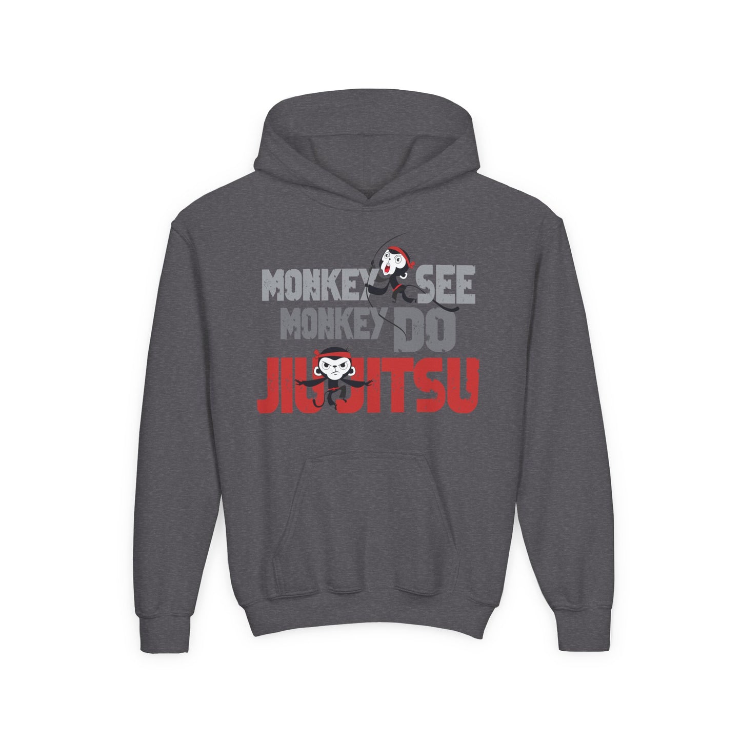 Youth Monkey See Monkey Do Jiu Jitsu Heavy Blend Hoodie