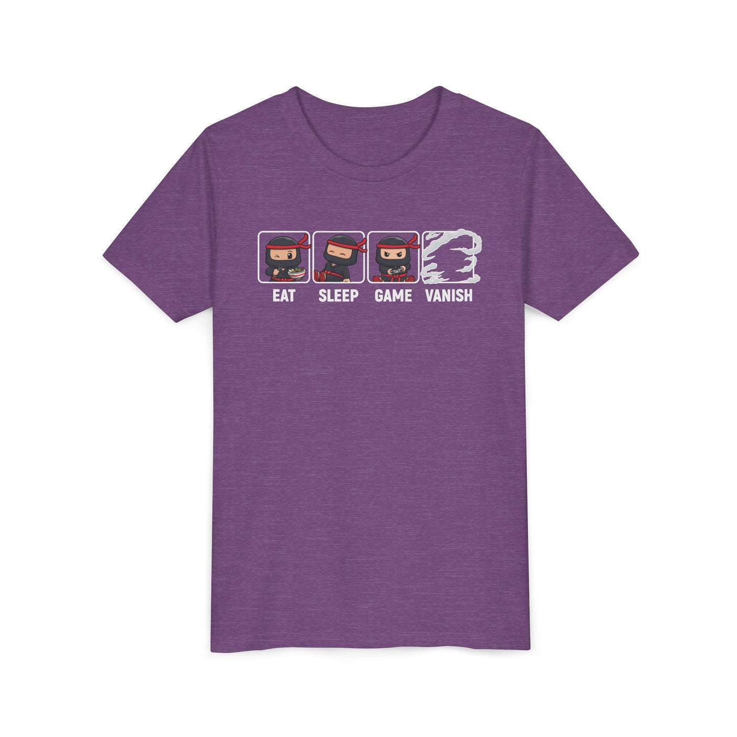 Gaming Youth Tee - Eat Sleep Game Vanish, Fun Kids Shirt, Perfect for Gamers, Birthday Gift, Casual Wear, Summer Top