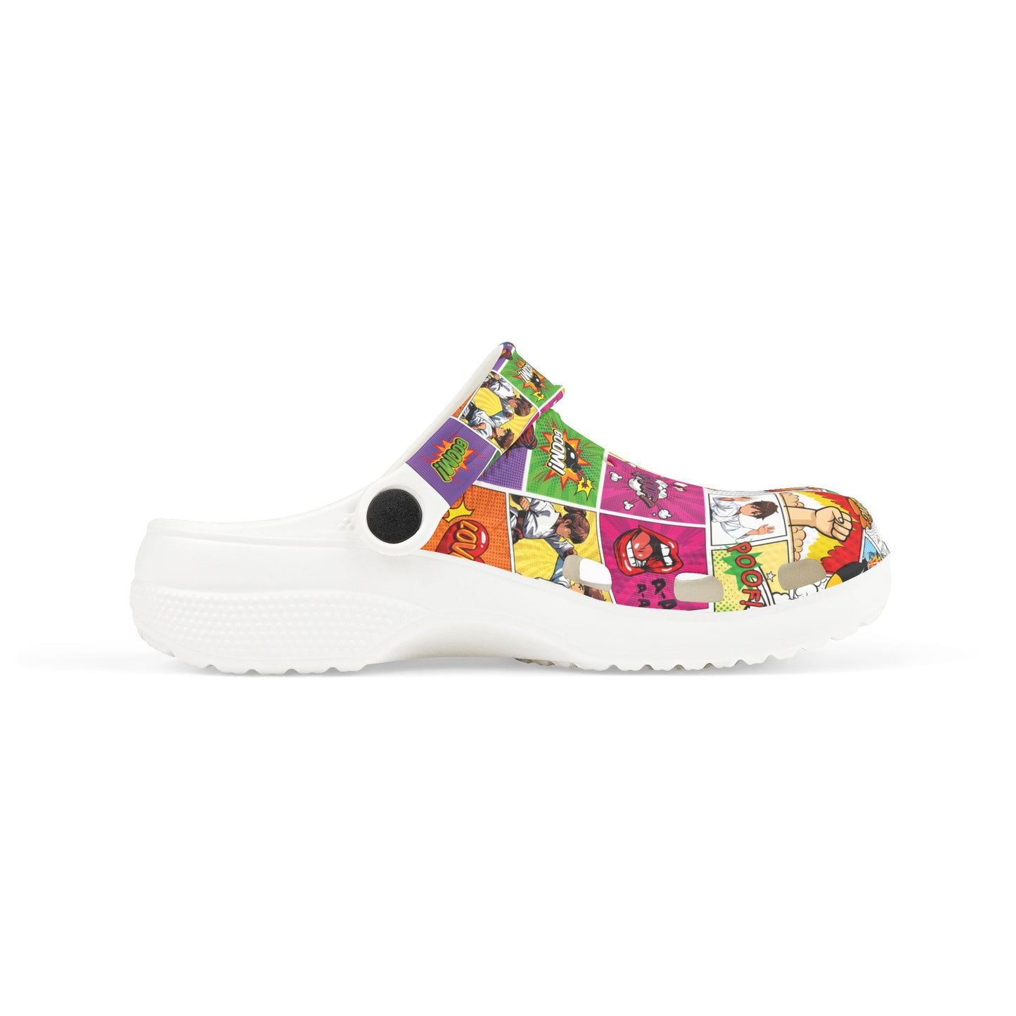 Kid's Colorful Comic Clogs, Fun EVA Slippers