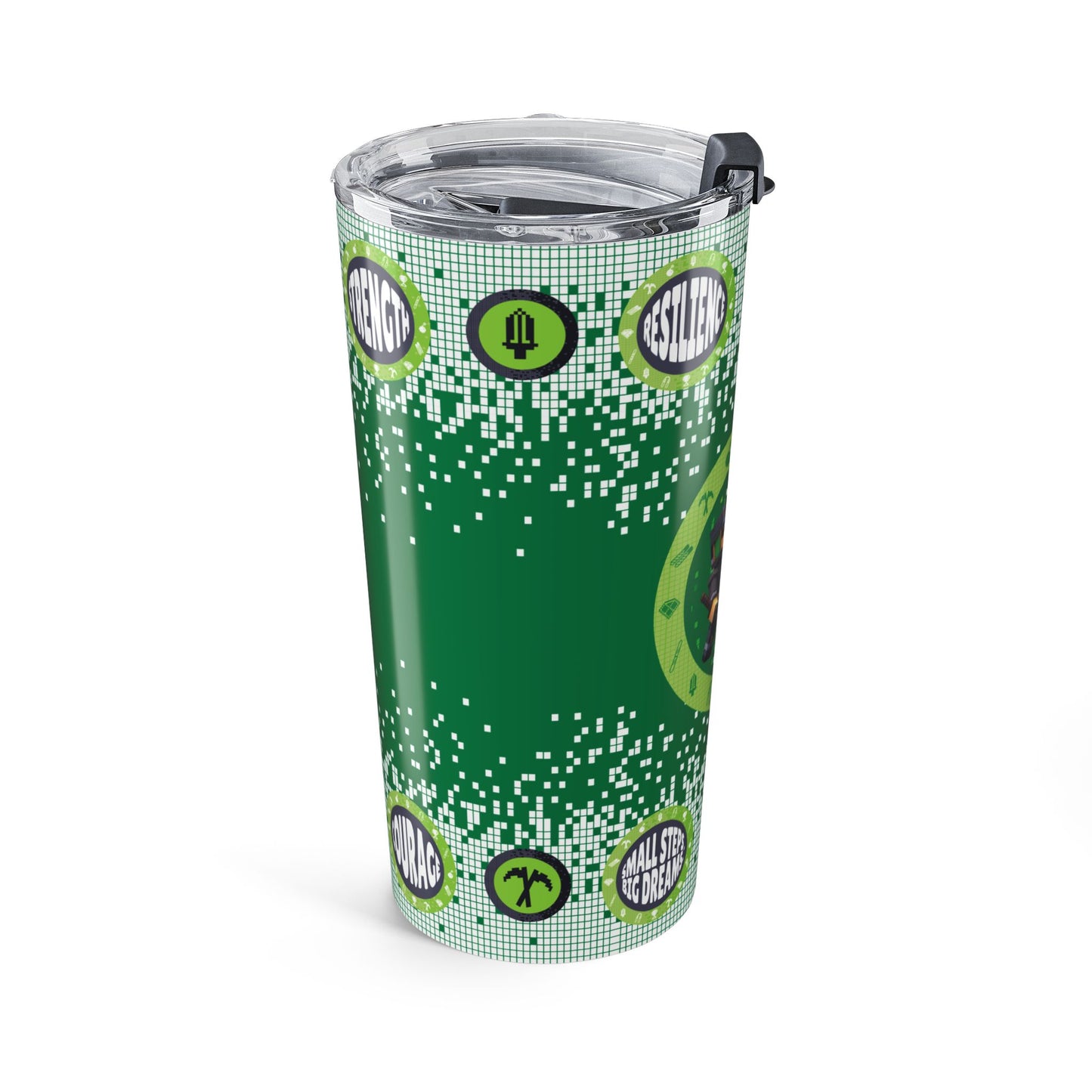 Block Belt Warriors Green 20oz Tumbler