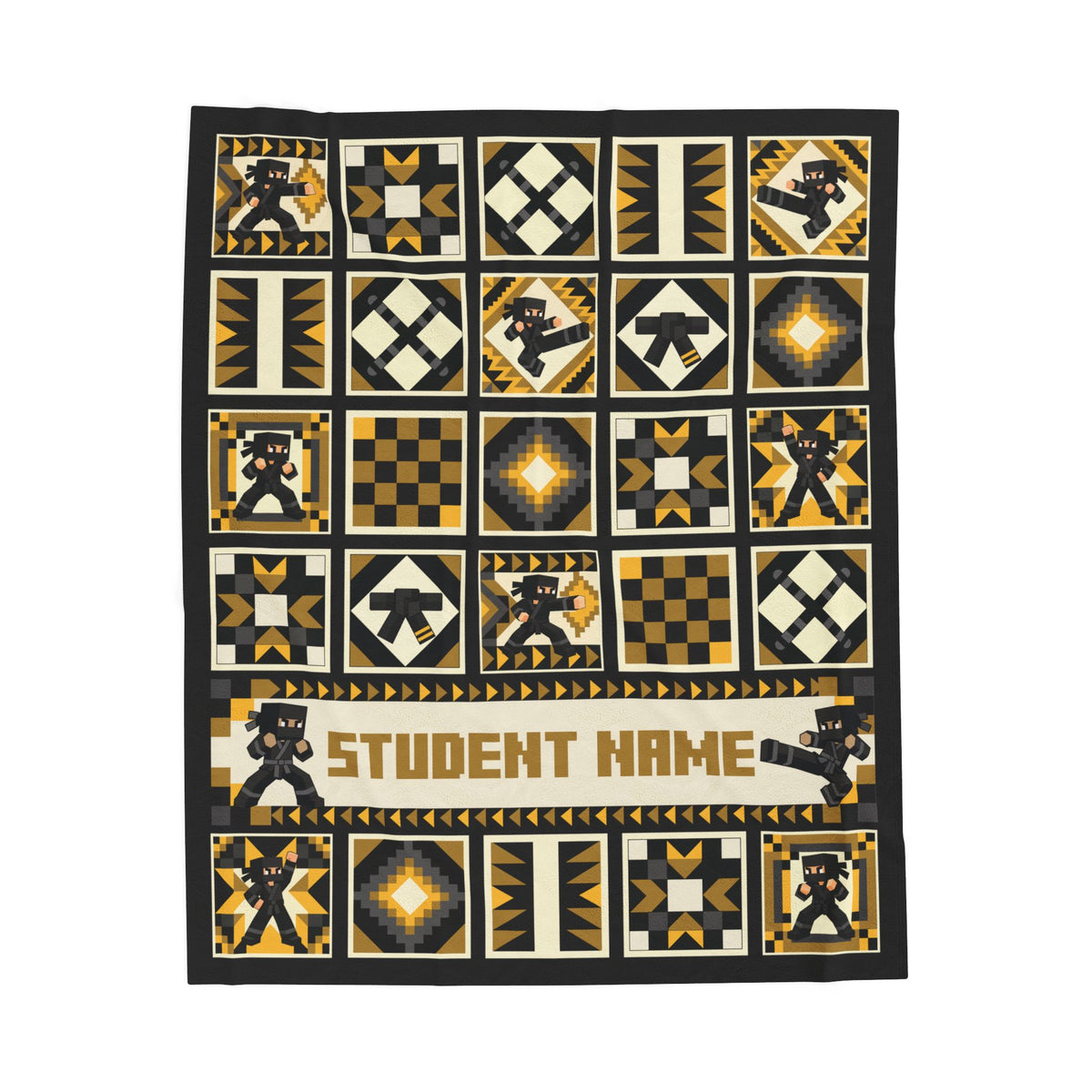 Patchwork Gold Blanket