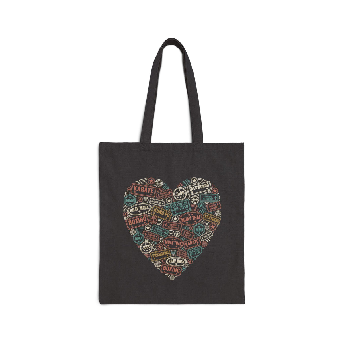 Martial Arts at Heart Canvas Tote