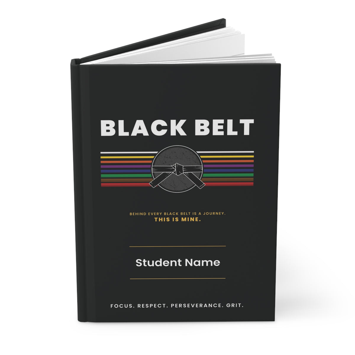 Black Belt Journey Hardcover Journal Matte