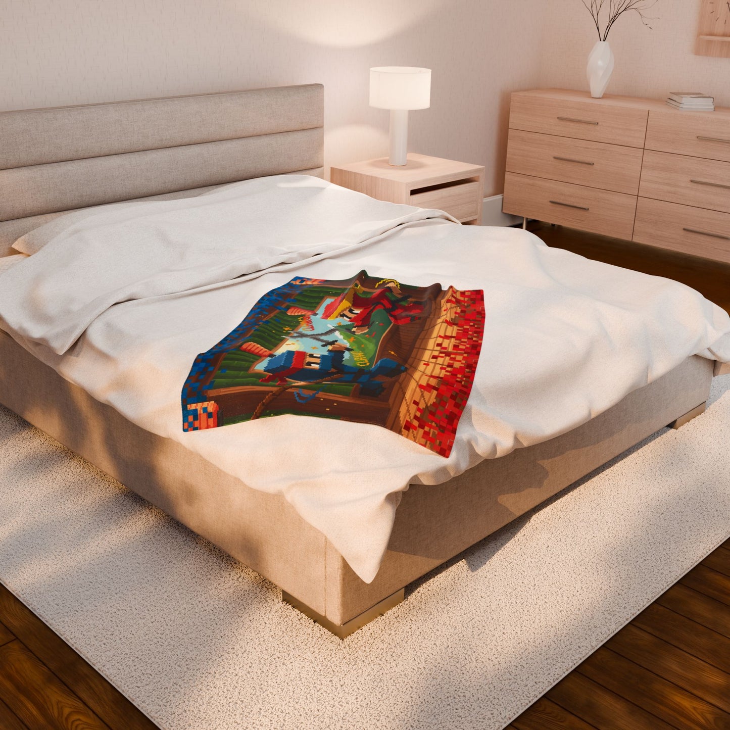 Ninja Clash Cozy Velveteen Plush Blanket
