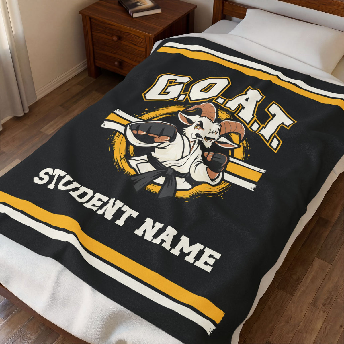 GOAT Gold Plush Blanket