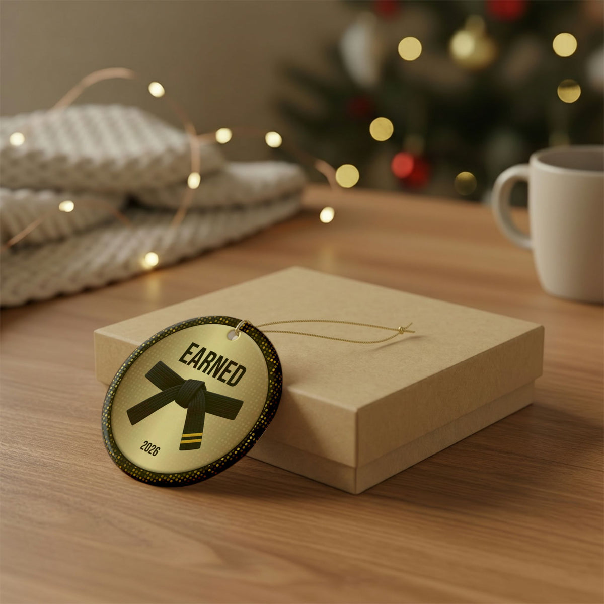 Personalized Rank Keepsake: Black Belt 2nd Gold