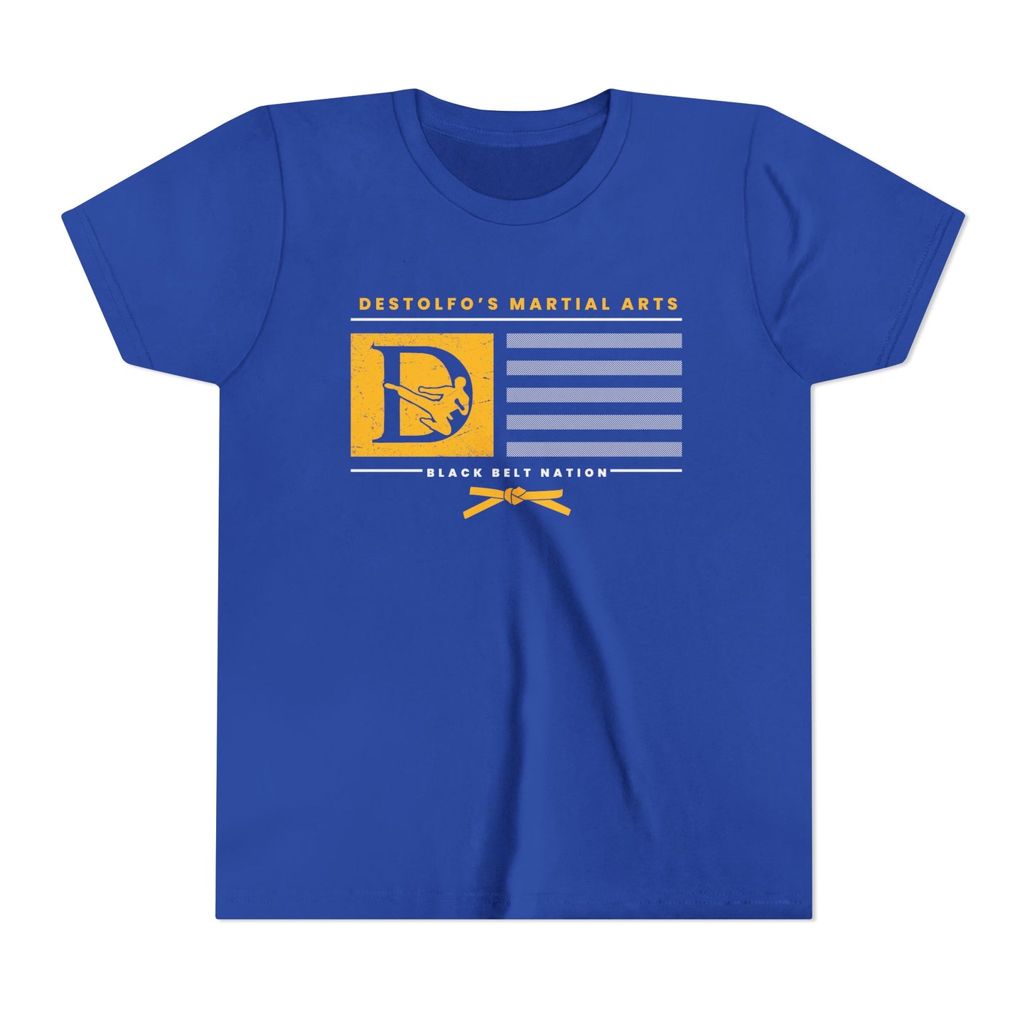 DeStolfo's Youth Black Belt Nation Gold Tee