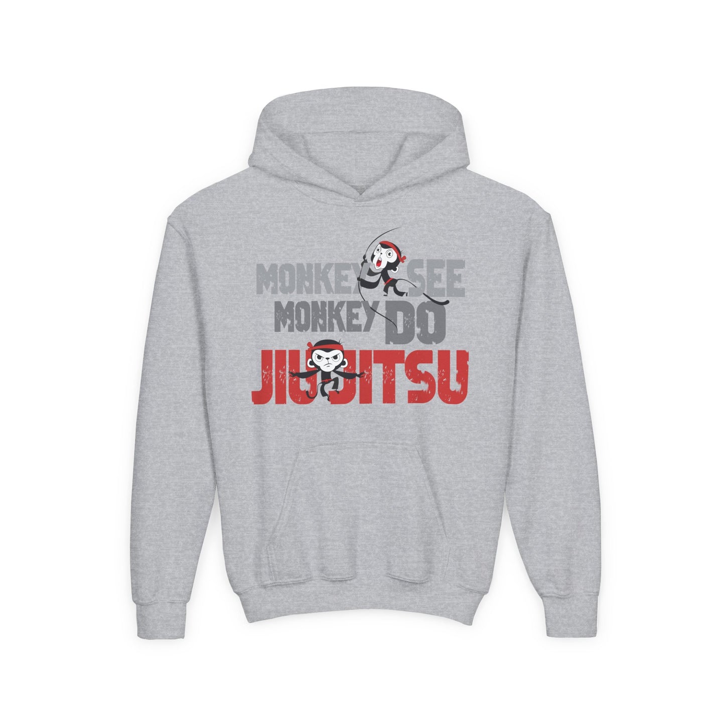 Youth Monkey See Monkey Do Jiu Jitsu Heavy Blend Hoodie