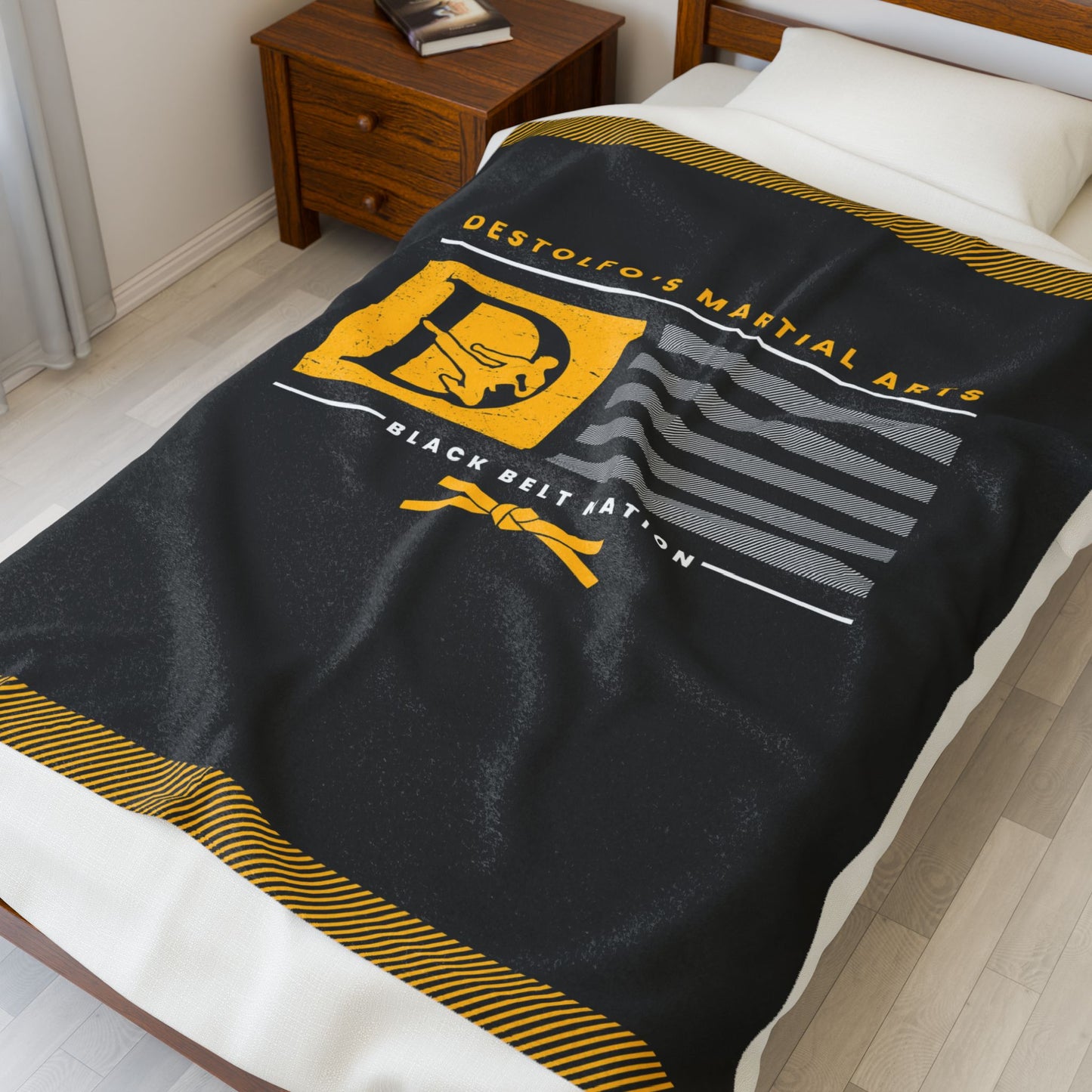 DeStolfo's MA Velveteen Plush Blanket