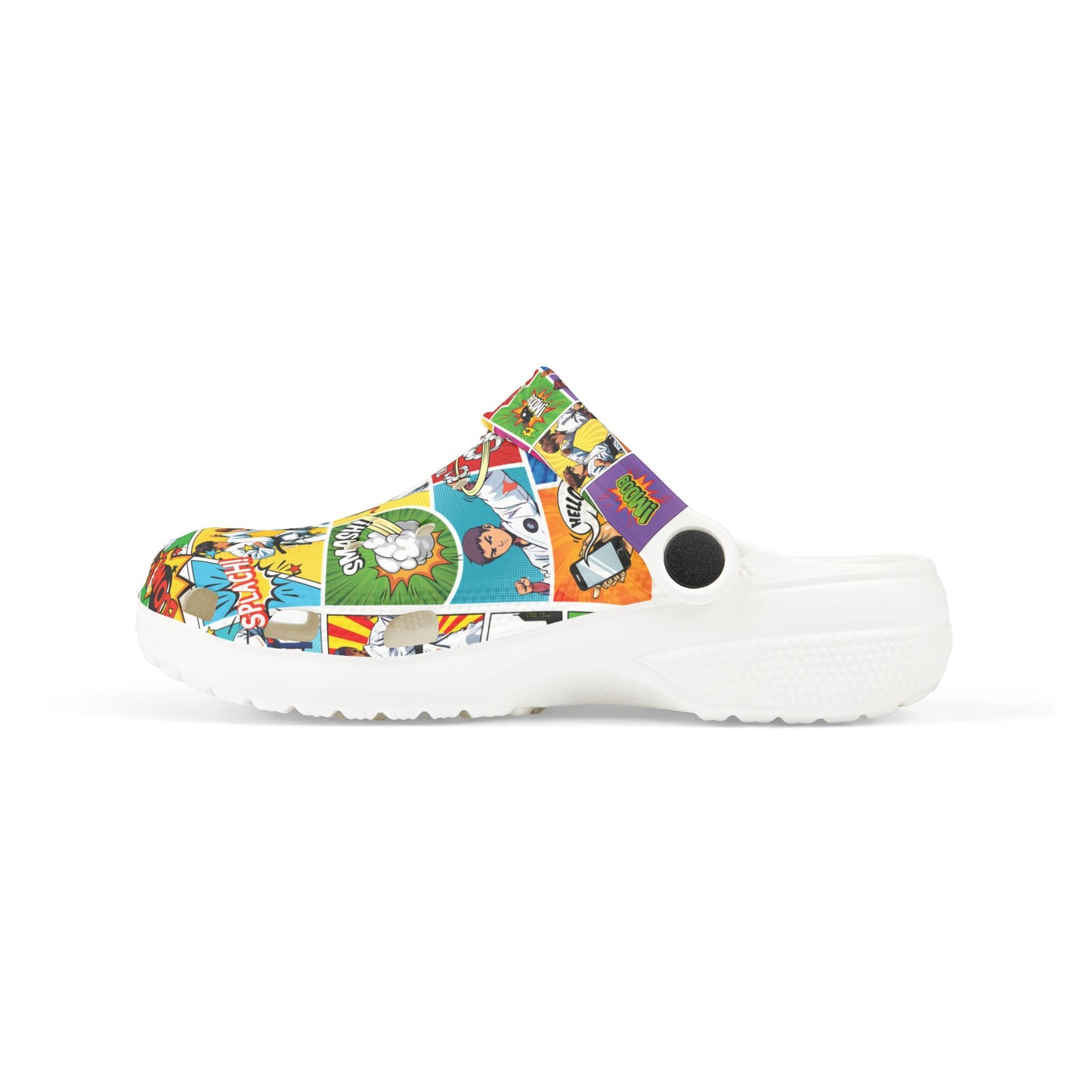 Kid's Colorful Comic Clogs, Fun EVA Slippers