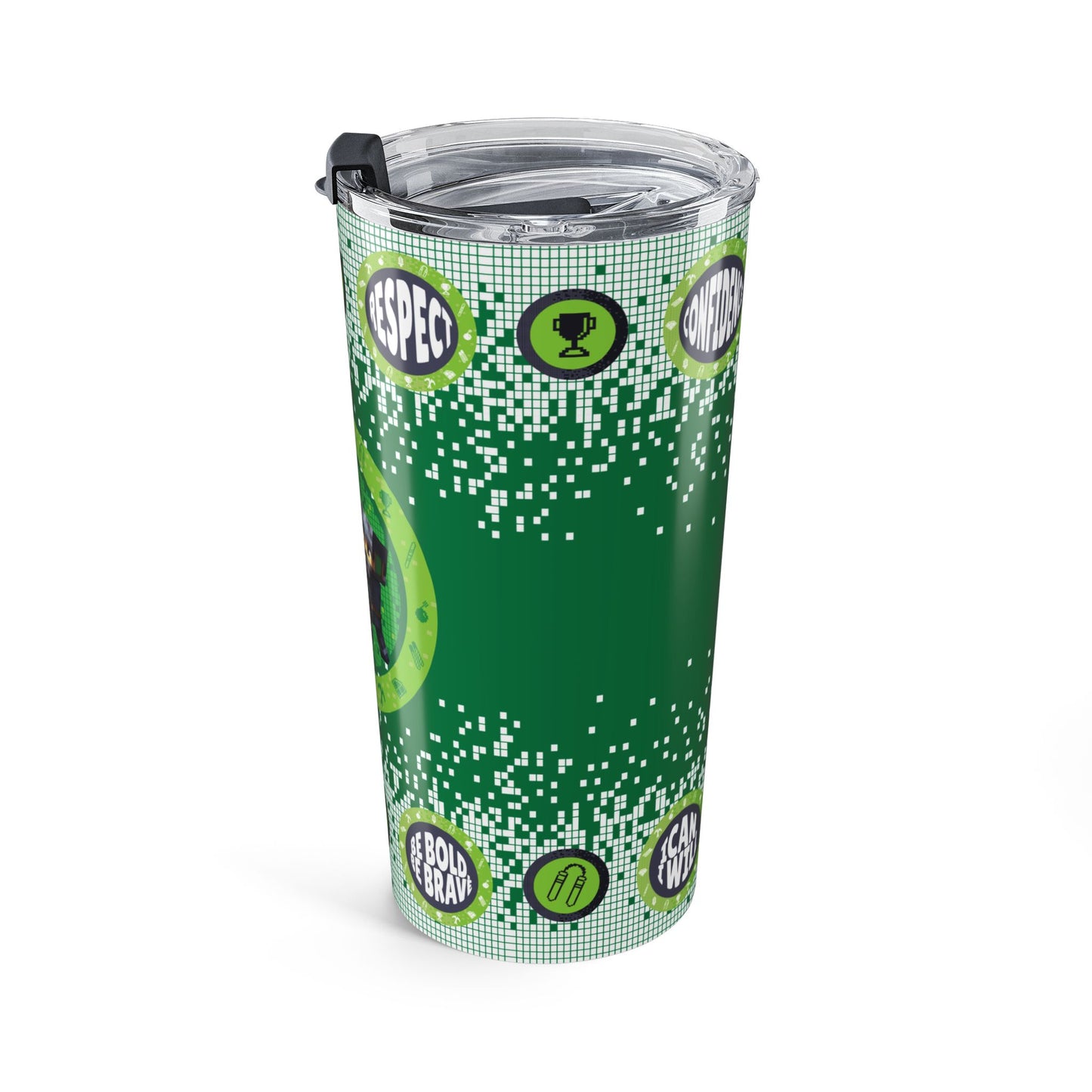 Block Belt Warriors Green 20oz Tumbler