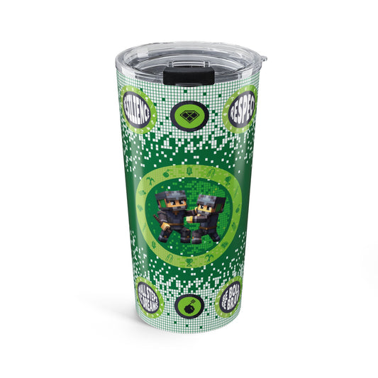Block Belt Warriors Green 20oz Tumbler