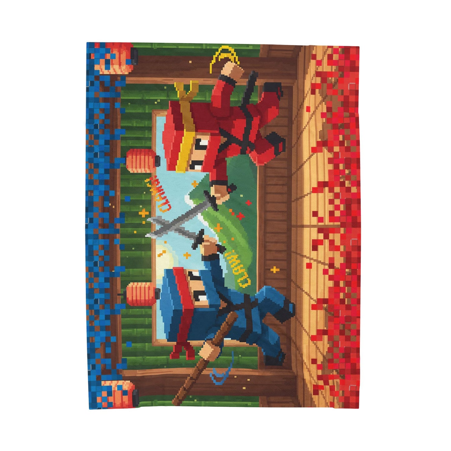 Ninja Clash Cozy Velveteen Plush Blanket
