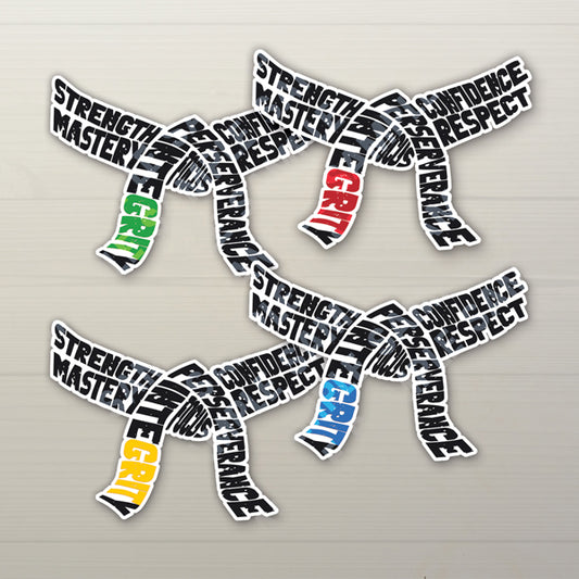 Black Belt Grit Bundle 3" Die-Cut Stickers