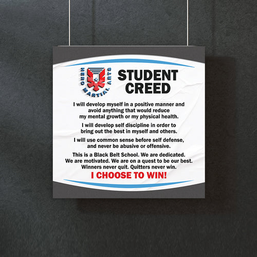 Hero MA Wall Art Student Creed