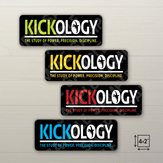 Kickology Bundle 4"x2" Die-Cut Stickers