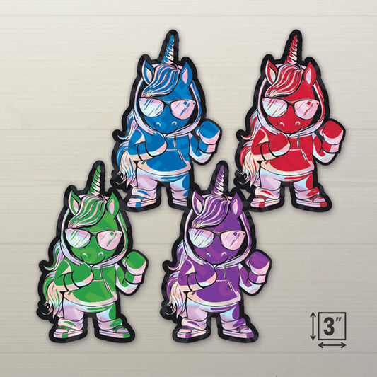 Unicorn Warrior Bundle 3" Holographic Stickers