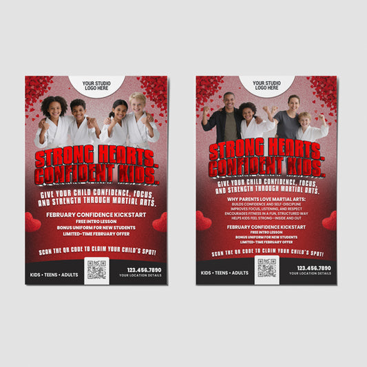 Strong Hearts, Confident Kids Martial Arts Postcards